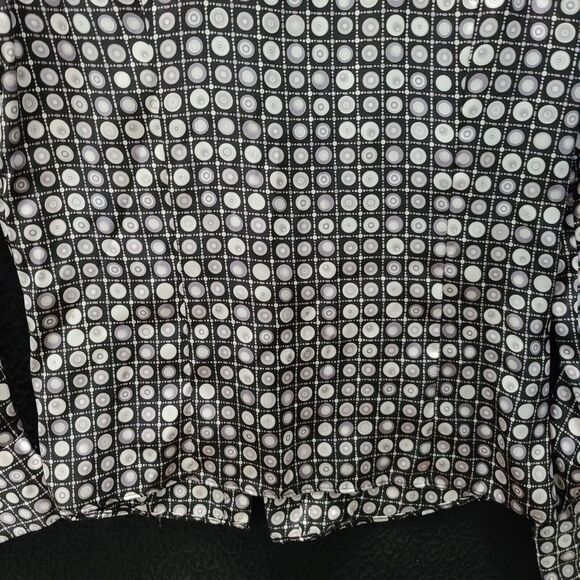 Rafaella Womens Button Down Blouse Multi-Color Size 6 100% Polyester Long Sleeve - Picture 12 of 12